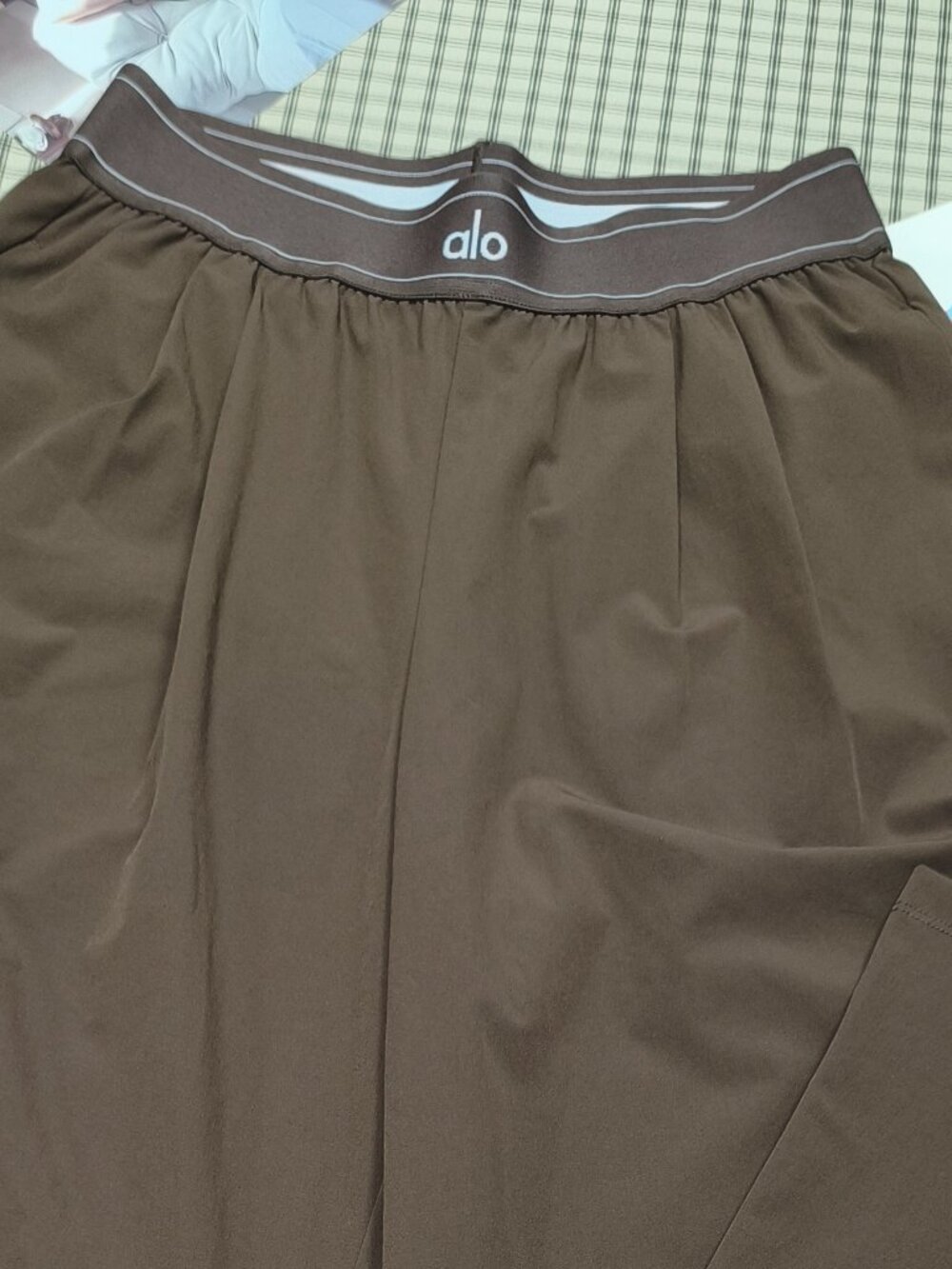 Espresso ALO YOGA Suit Up Pants🤎Casual Chic Loose Fit Regular 30" Inseam🍏XS/S - Picture 6 of 7